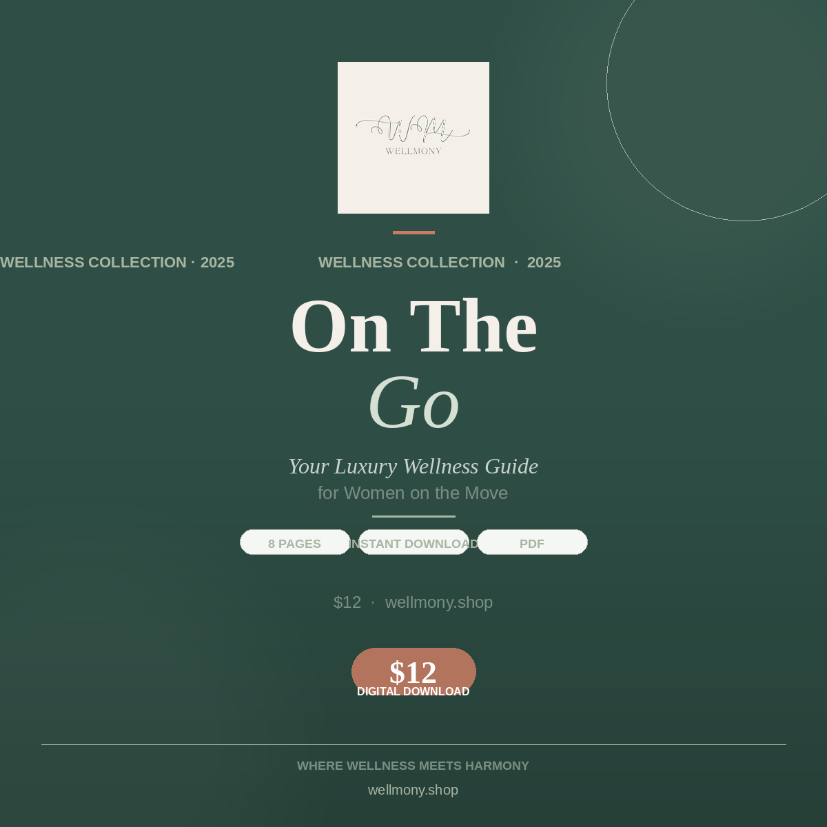 On The Go Wellness Guide — Luxury Digital Ebook | Wellmony - Wellmony