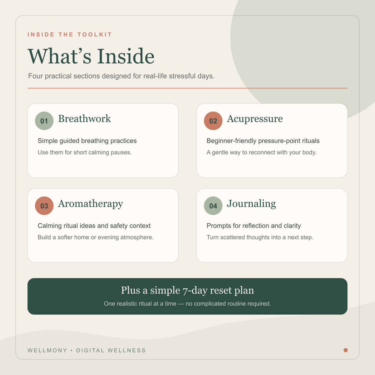 Stress & Anxiety Reset Toolkit - Wellmony