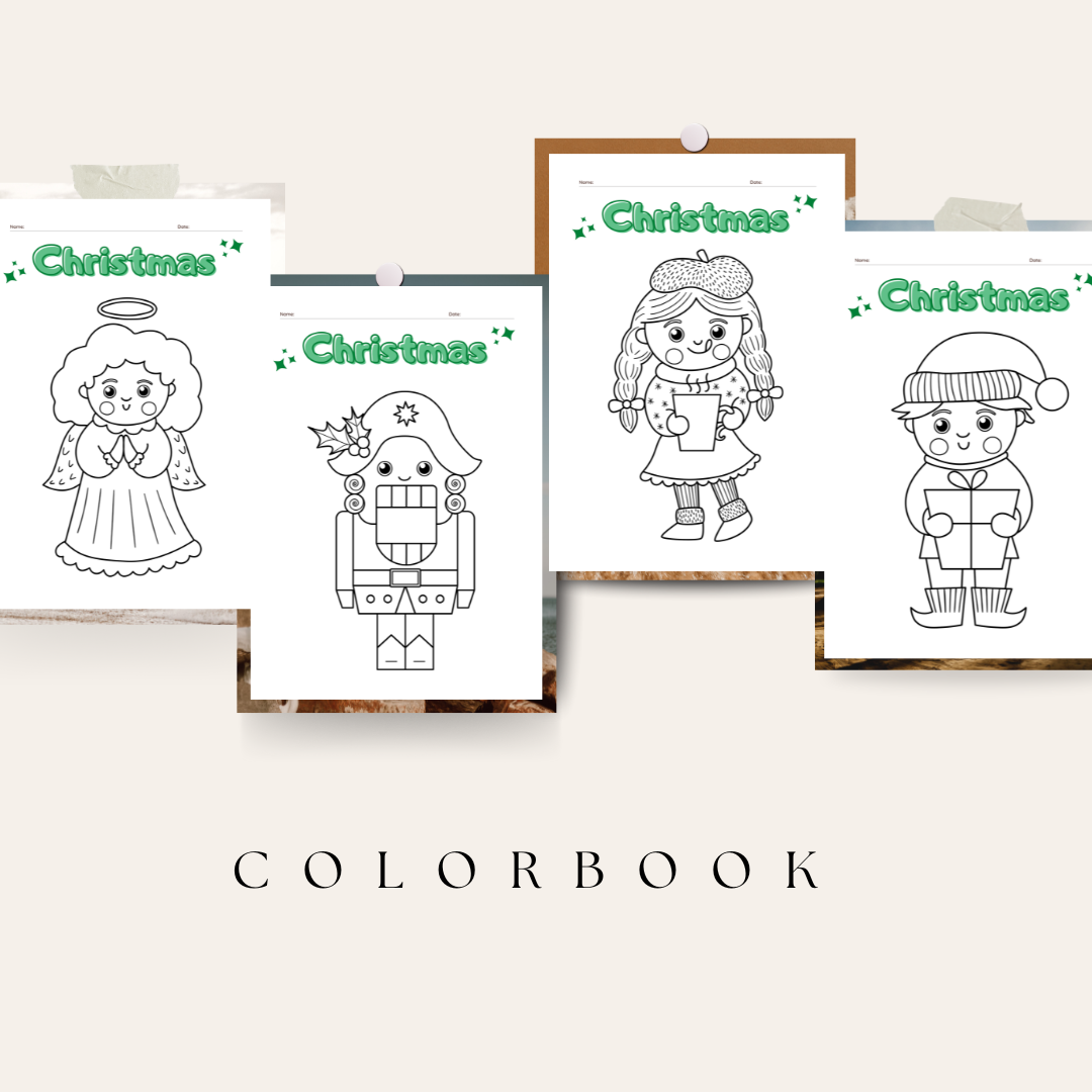 Christmas Coloring Pages for Kids - Wellmony