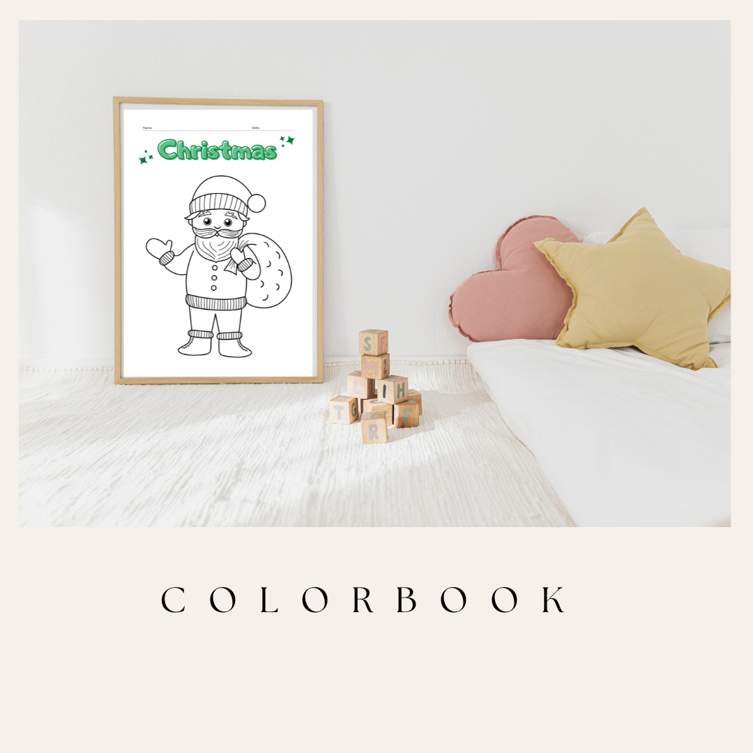 Christmas Coloring Pages for Kids - Wellmony