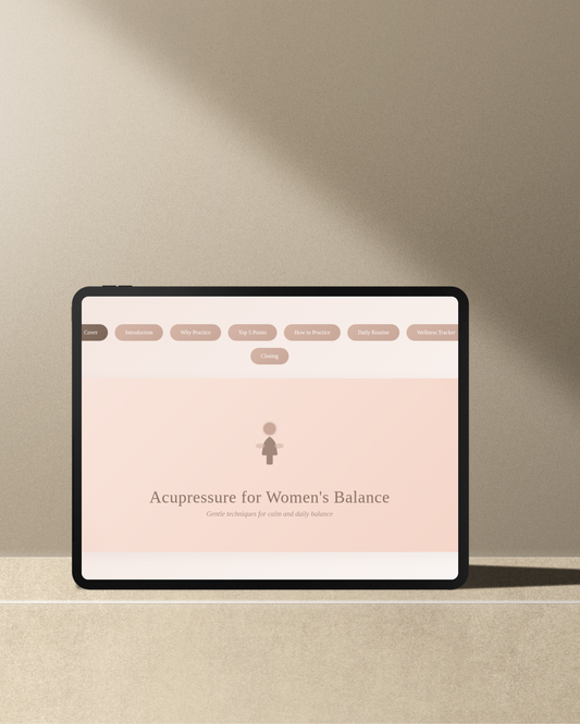 Acupressure for Women – Digital Wellness Guide - Wellmony