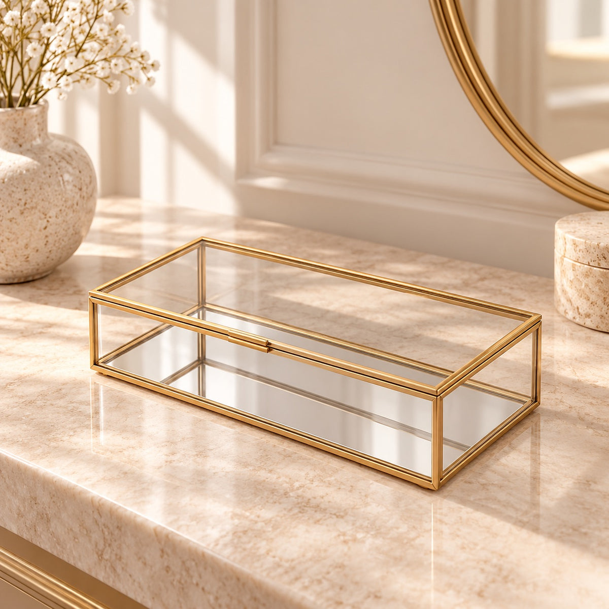 CLEAR KEEP™ — Glass Jewelry Box