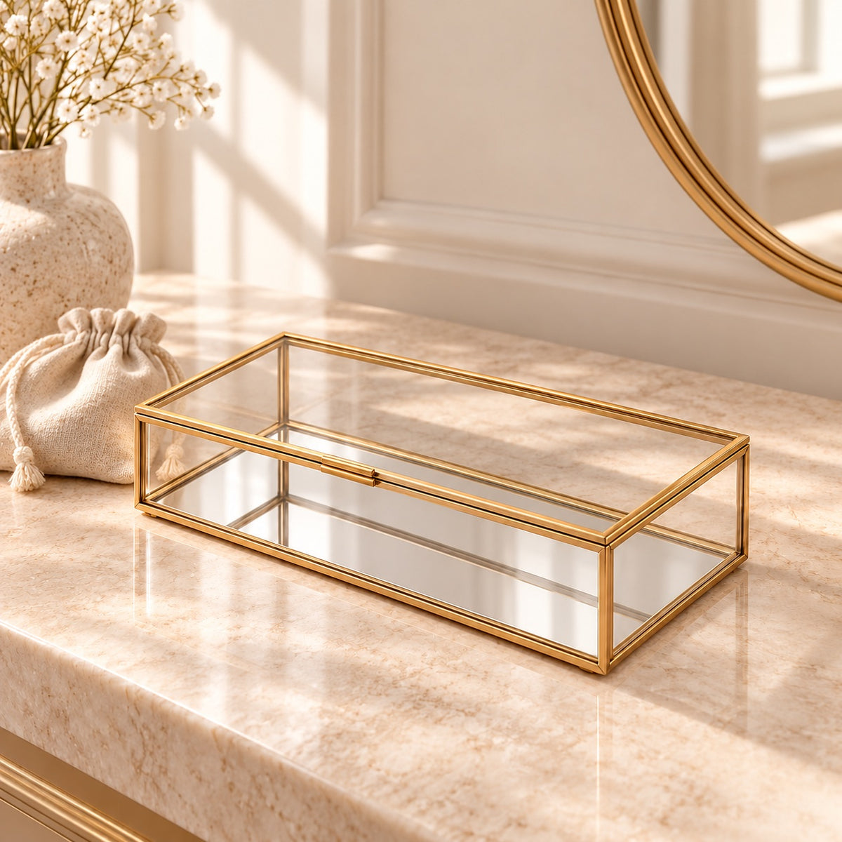 CLEAR KEEP™ — Glass Jewelry Box