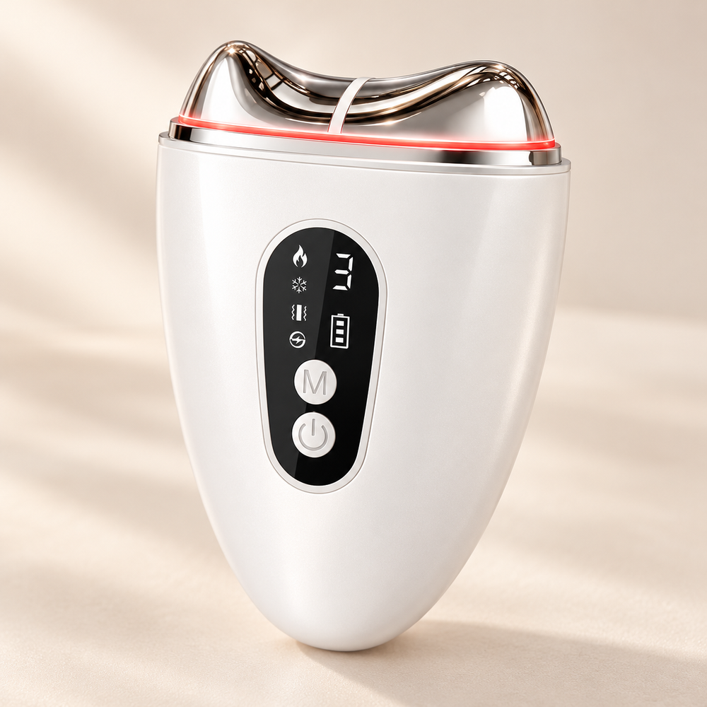 FACE FLOW™ — Hot & Cold Facial Massager - Wellmony