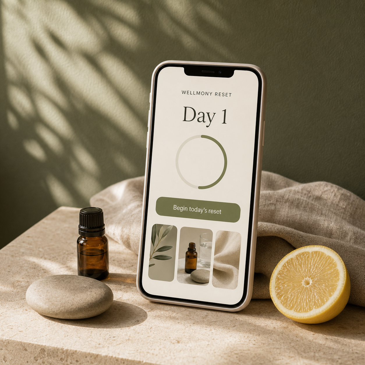 Wellmony Reset™ — 21-Day Sensory Self-Care Experience