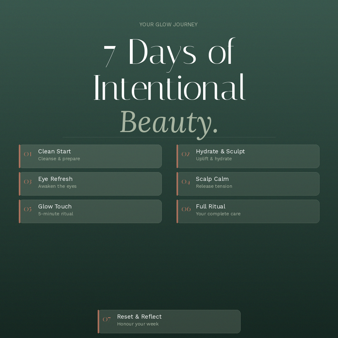 Glow Ritual Builder — 7-Day LA Beauty Reset (Free Digital Experience) - Wellmony